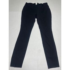 TIME AND TRU Black Stretch Leggings Pants Womens S 4-6 Zipper Accent